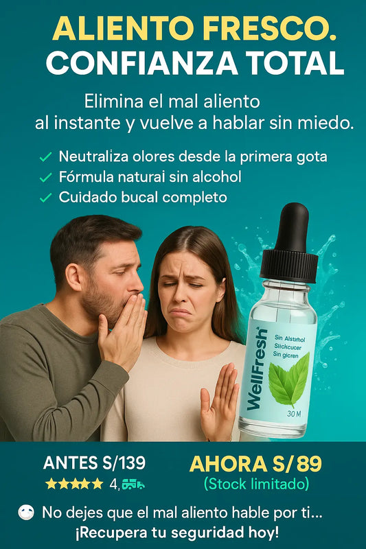 Well Fresh® Elimina el mal aliento